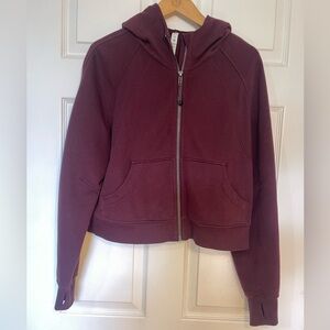 Lululemon Maroon Zip-Up Hoodie
